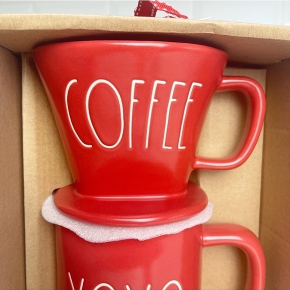 Rae Dunn XOXO COFFEE DRIP & MUG SET - Picture 2 of 6